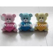 pink stuffed&plush valentine teddybear with heart, soft animal lovely toy
